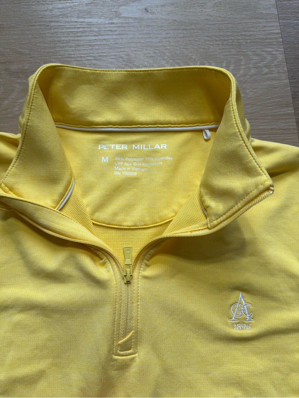 Peter Millar Sunny Yellow Quarter-Zip Pullover - Picture 4 of 9